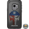 thumbnail image 5 of LIMITED EDITION Pelican Shield Kevlar Case for Samsung Galaxy S9 Designs by Ego Tactical with up to 24-foot drop protection: Punisher Guns Texas Flag, 5 of 5