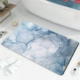 thumbnail image 5 of Specollect 4Pcs Imitation Marble Pattern Diatomaceous Earth Bath Mat Rugs Quick Dry Super Absorbent Non Slip Rubber Bottom Bathroom Mat Fit Under Door,Floor Rugs in Front of Bathtub,Shower Room, 5 of 7