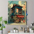 thumbnail image 4 of UXIEQU Japanese Street Scene Illustration Canvas Print 15.75x11.81 Inches, 4 of 8