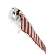 thumbnail image 6 of Awntech 12 Ft Maui Manual Heavy Duty Patio Retractable Awning (144in x 9.25in x 120in), Burgundy/Tan Stripe, 6 of 9