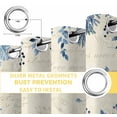 thumbnail image 4 of Blue Starfish Coastal Blackout Curtains for Bedroom, Eucalyptus Summer Nautical Shell Retro Thermal Insulated Kitchen Drapes with Grommets, Light Blocking Window Treatment, 2 Panels 52" x 54", 4 of 7
