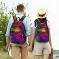 thumbnail image 5 of Yiaed Bright Universe Print Backpack, Premium Laptop Backpack, Travel Backpack for Women, Lightweight Backpacks, Comfortable Back Pack-Medium, 5 of 7