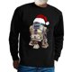 thumbnail image 2 of Sudaderas con capucha navideñas para hombre, sudadera sin sombrero, divertidas camisetas gráficas con sombrero de Papá Noel, camiseta de felpa con estampado 3D, ropa de gran tamaño para hombre, 2 of 3