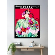 Harpers Bazaar : Vintage 1933 Magazine Advertising Print Poster Wall Art, Modern Wall Decor For Living Room Bedroom, 12x18 UNFRAMED