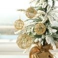 thumbnail image 5 of Christmas Tree Decoration Golden Ball Hanging Decor Christmas Ball for Holiday and Party Decor Ball, 5 of 5