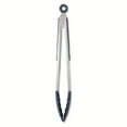 thumbnail image 1 of Thyme & Table Silicone Locking Tongs, Blue Speckled, 1 of 5