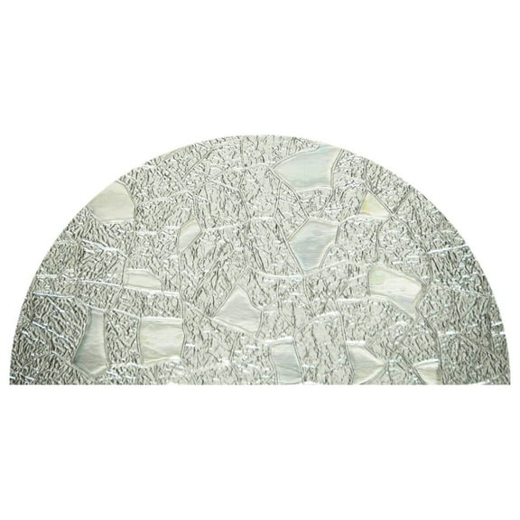 Precut Texture Arched Window Film Shade, Self Adhesive Static Cling, 57 inches Diameter