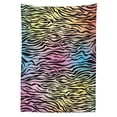 thumbnail image 3 of Ambesonne Savannah Tablecloth Rectangular Table Cover, Colorful Wildlife Zebra, 60"x84", Yellow Coral Pink, 3 of 4