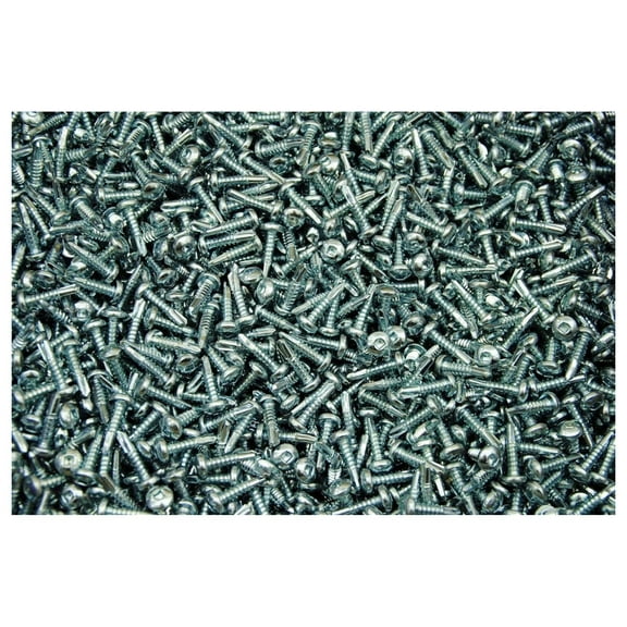(1000) Square Drive Pan Head 10 x 3/4 Self-Drilling Screws Tek Zinc Plated #10