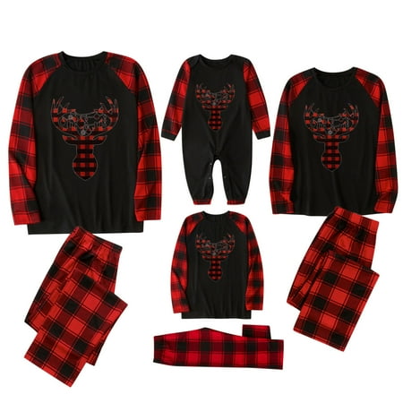 

Christmas Pajamas for Family Clearance Family Matching Christmas Pajamas Set Holiday Santa Claus Sleepwear Plaid Matching Christmas Pjs Elk Pajamas Christmas Christmas Pajamas Clearance Cheap