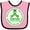 Pink and Black, variant on Inktastic Fighting Together- Mental Health Awareness Boys or Girls Baby Bib