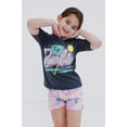 thumbnail image 3 of Barbie Toddler Girls T-Shirt and French Terry Shorts Outfit Set Toddler to Big Kid, 3 of 5