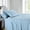 Blue, variant on Luxury 100% Cotton 600 Thread Count Sheets Damask Striped Bed Sheets Set - Full - Ivory