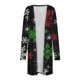 thumbnail image 4 of Cárdigan de Navidad Para Mujer, Tops de Manga Larga, Camiseta de Moda, Blusa Holgada Con Bolsillos Y Estampado Frontal Abierto de Otoño Odeerbi  ODB192986, 4 of 5