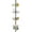 Matt Black, variant on Utopia Alley 4 Tier Steel Tension Pole Shower Caddy with 3 Baskets & Soap Tray Shelf, Satin Nickel