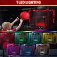 thumbnail image 2 of Indoor Basketball Hoop QDRAGON Over The Door w/ LED Lights, 2 of 9