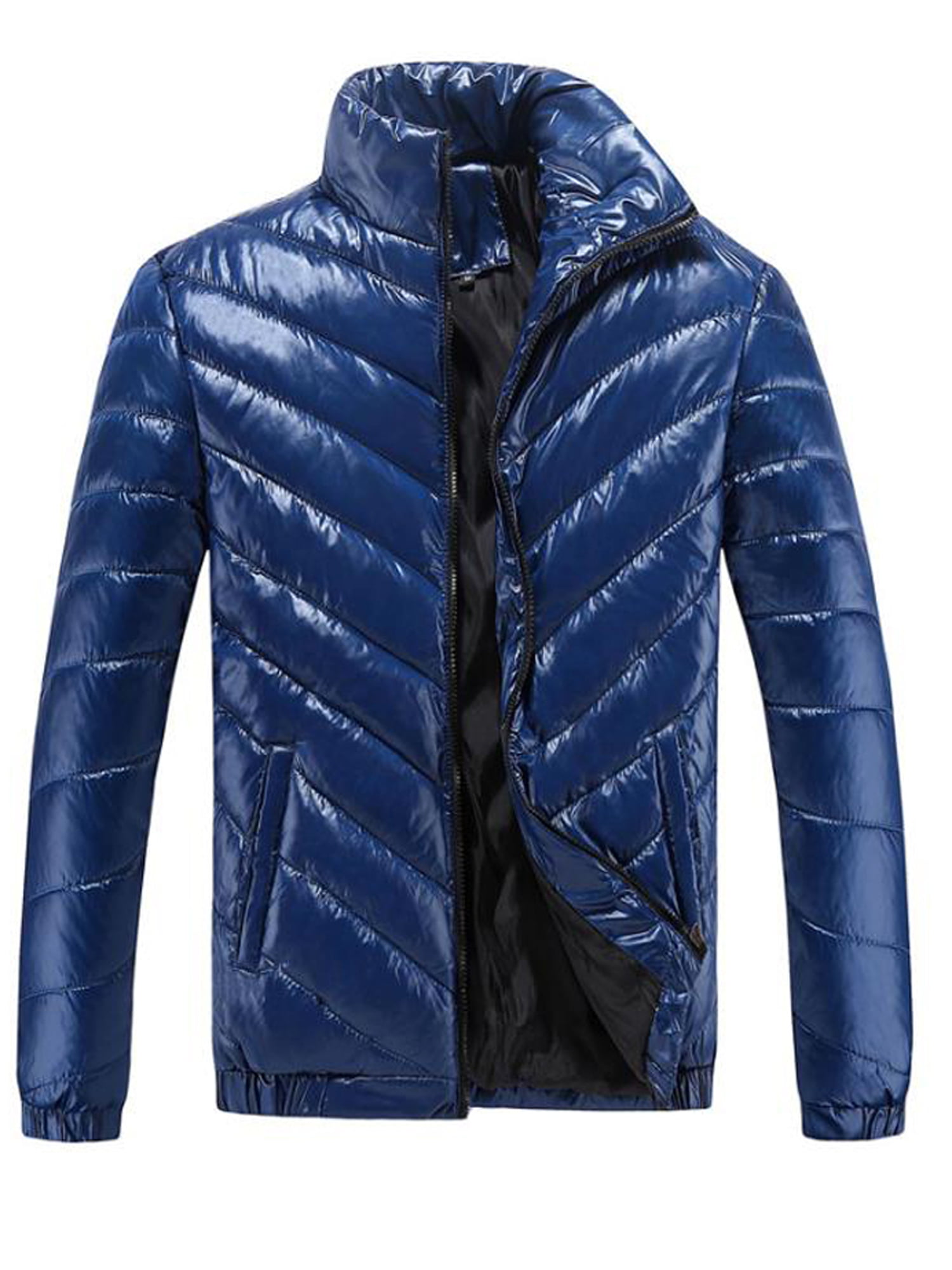 Mens Winter Waterproof Windproof Puffer Quilted Parka Padded Jacket Coat Outwear
