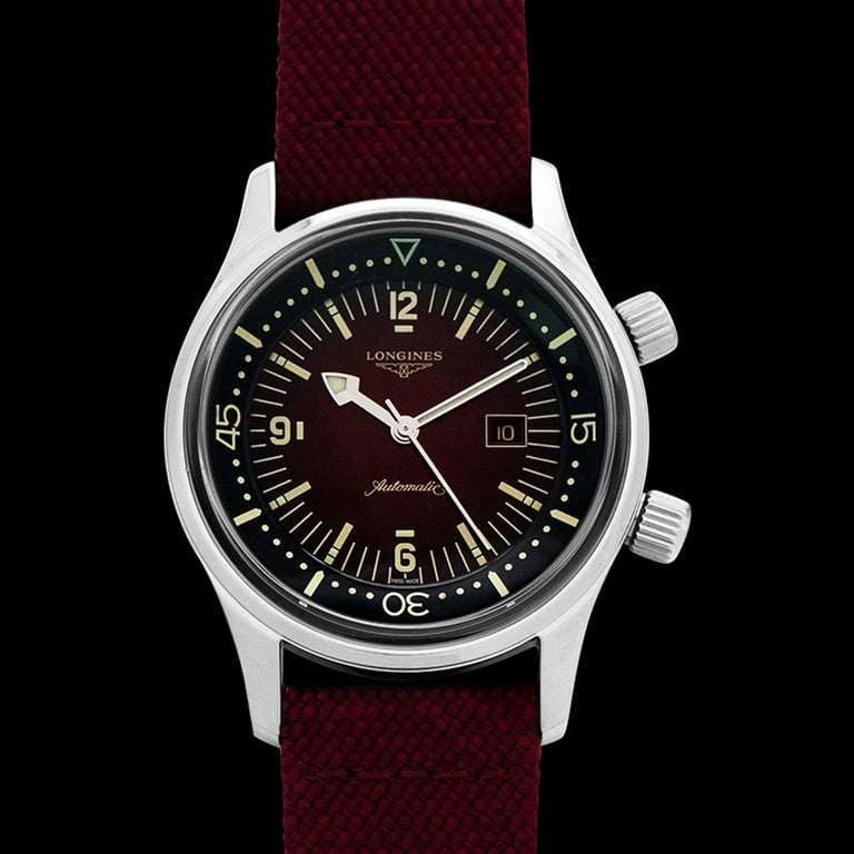 Longines HydroConquest Automatic Red Dial Stainless Steel Ladies