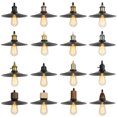thumbnail image 5 of KAYYELAMP Hanging Light Black Metal Shade Matte black Base with Switch 15 Feet Plug in Cord Dimming Pendant light Vintage Design for Kitchen Island Dining Table Loft Bar(No Bulb), 5 of 7