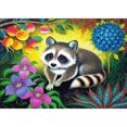 thumbnail image 1 of Pintura Diamante (DE4927) 5D DIY Animales Cuadrado Rhinestone (Mapache) 50x70cm Hugtrwg Para estrenar, 1 of 1