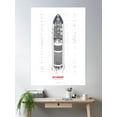 thumbnail image 2 of Spacex - Lunar Starship Cutaway Poster Wall Art, Modern Wall Decor, 8x12 UNFRAMED, 2 of 3