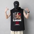 thumbnail image 2 of Camiseta con capucha de Slam Dunk para hombre, camisetas sin mangas informales de Anime, camisetas de algodón de gran tamaño, chaleco sin mangas, ropa deportiva de Hip Hop, Sakuragi, Verano, 2 of 4