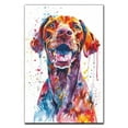 thumbnail image 3 of Wirehaired Vizsla Canvas Wall Art, Modern Cute Colorful Wirehaired Vizsla Canvas Dog Art Pictures Wall Decor for Kids Bedroom Decoration Unframed 8x12 inches, 3 of 5