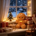 thumbnail image 2 of LXGGDDO Gingerbread Man Merry Christmas Throw Pillow, Christmas Decorative Plush Pillow for Couch Living Room Bed, Beige, 2 of 6