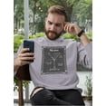 thumbnail image 2 of Mixology Martini Sweatshirt Men -Ethan Harper Designs, Male Medium, 2 of 4