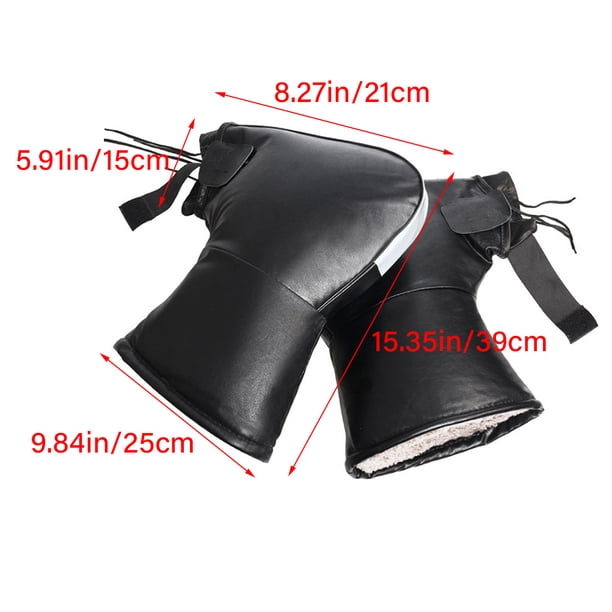 Manoplas para manillar de bicicleta, manoplas para manillar de bicicleta, guantes de motocicleta con tira reflectante, guantes impermeables y resistentes al viento, características mejoradas