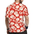 thumbnail image 2 of Wukai Tomatoes Print Men's Short-Sleeved Mesh T-Shirt,Quick-Dry Short Sleeve Workout T-Shirt-, 2 of 8