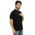 thumbnail image 2 of Atasi Men's Short Sleeve Black Cotton Mandarin Collar Shirt Ethnic Clothing-X-Large, 2 of 7