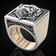 thumbnail image 1 of Anillos Combinados Para Hombres Anillo De León Vintage Joyería De Hip Hop Anillos Punk Regalo 7 Sunnimix anillo de los hombres de acero inoxidable, 1 of 8