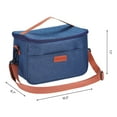 thumbnail image 2 of Unique Bargains Insulated Lunch Bag for Office Picnic Navy Blue, 2 of 6