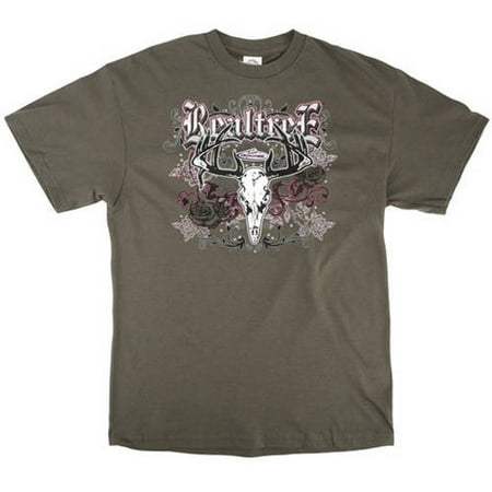 Charcoal Tee, Licensed Realtree Affliction Design