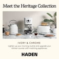 thumbnail image 6 of Haden 12 Cup Coffee Maker with 2 Slice Stainless Steel Bread Toaster, White, 6 of 10