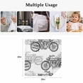thumbnail image 5 of Black White Motorcycles Cloth Napkins, Modern Hand-Painted Vehicles Washable and Reusable Dinner Napkins Set of 6, Table Napkin for Kitchen Party Birthday Wedding Hotel Housewarming 20"x20", 5 of 9