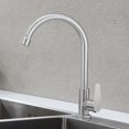 thumbnail image 1 of Grifo de cocina, grifo mezclador de cocina monomando, rotación de 360, salida de agua alta, grifo mezclador de cocina caliente y frío de acero inoxidable Dontodent Kuyhfg Sin marca, 1 of 3