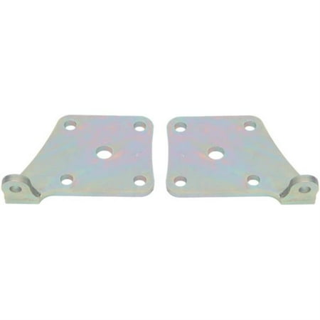 S10 Leaf Springs - S10 10-Bolt Rear Axle Leaf Spring Plates, Zinch Finish