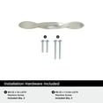 thumbnail image 3 of Amerock Intertwine 3 inch Center-to-Center Satin Nickel Cabinet or Furniture Pull, 10 Pack, 3 of 4