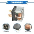 thumbnail image 4 of Unique Bargains 2 Pcs Waterproof Relay DC 12V 60A 4 Pin Relay Car Charge Case Universal Durable Plastic Transparent, 4 of 7
