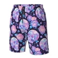 thumbnail image 4 of Pofeuu crystal Skull flower Prin Men's Swim Trunks Quick Dry Bathing Suit Swimming Board Shorts Mesh Lining Beach Swimwear-3X-Large, 4 of 6