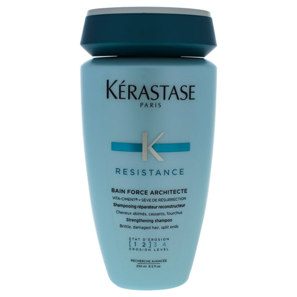 Champú Bain Force Architecte de Kerastase para unisex - Champú de 8,5 oz Kerastase Resistance Bain De Force Architecte Reconstructing Shampoo Champú Unisex 8.5 oz