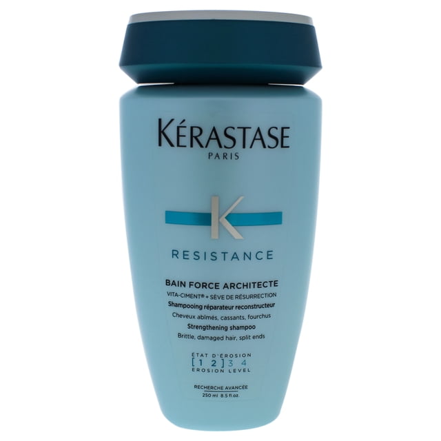 Champú Bain Force Architecte de Kerastase para unisex - Champú de 8,5 oz Kerastase Resistance Bain De Force Architecte Reconstructing Shampoo Champú Unisex 8.5 oz