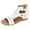 White, variant on Womens Wedge 2026 Sandals Cute Wedge Heels Spring Open Toe Trendy Casual Walking Shoes Comfortable Cut out Summer Cover Dressy Ankle Boots Brown Size 8.5
