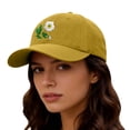 thumbnail image 4 of MEICHEN Floral Embroidered Baseball Cap for Women Fashion Daisy Printed Trucker Hat Cozy Mother's Day Gifts, 4 of 5
