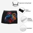 thumbnail image 3 of Pofeuu Colorful Betta Fish Print Men’s Boxer Briefs, Moisture-Wicking Underwear, Regular,Trunk-Large, 3 of 5