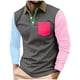 thumbnail image 2 of pstuiky camisa de manga larga para hombre, Camisa informal de verano de manga larga con solapa y botones para hombre Tops de talla grande para hombre xxl, 2 of 7