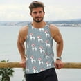 thumbnail image 6 of Picia Cartoon Poodle Dog Printed Men’s Performance Tank, Men's Workout Tank Top Moisture-Wicking Tank Top Muscle tee, Breathable Workout Shirt-Large, 6 of 7