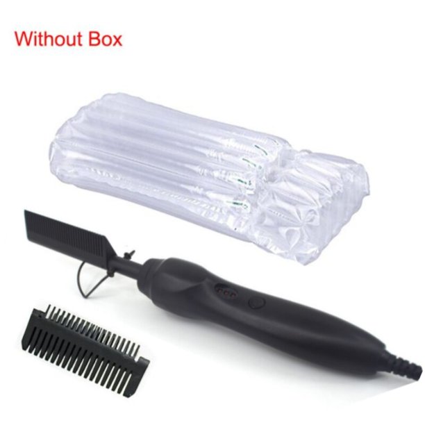 Plancha de pelo con peine caliente 2 en 1, plancha plana, cepillo alisador, peine calefactor, rizador de pelo liso, peigne chauffant Tan Jianjun unisex